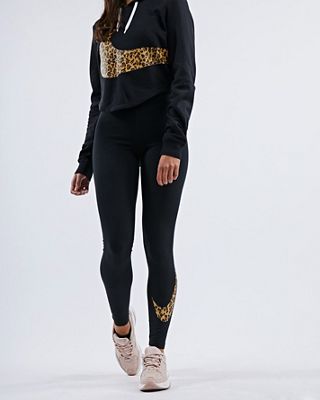 nike leopard swoosh leggings