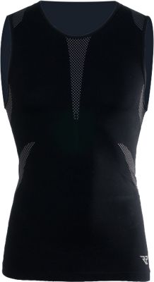 RP. HERREN SEAMLESS SINGLET, Running W&auml;sche Tr&auml;gershirt SCHWARZ