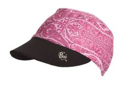 Buff DAMEN LAUFVISOR EVO 2 BROCADE , Running Cap rosa