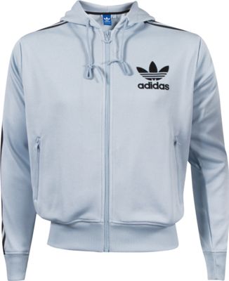 adidas Originals HOODED FLOCK HERREN FREIZEITJACKE, Sportswear Sonstige BLAU
