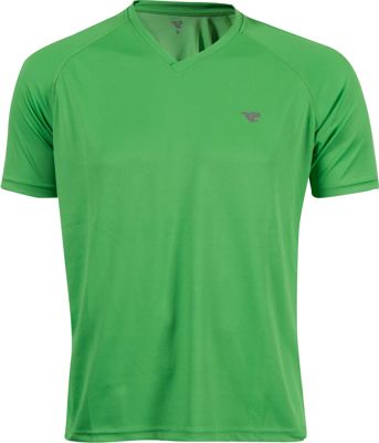 RUNNERSPOINT.COM HERREN LAUFSHIRT KURZ, Running Shirt kurzarm GR&Uuml;N
