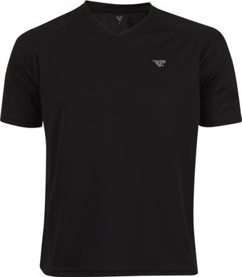 RUNNERSPOINT.COM HERREN LAUFSHIRT KURZ, Running Shirt kurzarm SCHWARZ