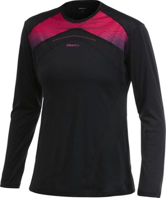 Craft PERFORMANCE RUN DAMEN LAUFSHIRT LANG, Running Shirt langarm SCHWARZ