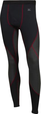 Mizuno VIRTUAL BODY HERREN LAUFHOSE LANG, Running Tight Winter SCHWARZ