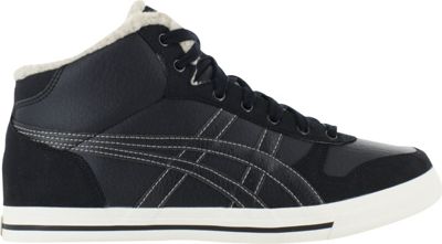 Asics AARON MT FUR HERREN FREIZEITSCHUHE, Hiking/Streetwear Boot Mid SCHWARZ
