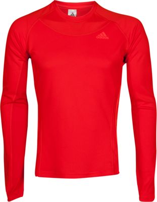 adidas SUPERNOVA HERREN LAUFSHIRT LANG, Running Shirt langarm ROT