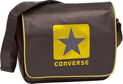 Converse BLOCKLOGO PU SHOULDER FLAPBAG LEPTOPTASCHE, Taschen/G&uuml;rtel Sporttaschen BRAUN
