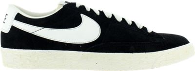 Nike BLAZER LOW PREMIUM RETRO SUEDE HERREN FREIZEITSCHUHE, Trend Basketball SCHWARZ