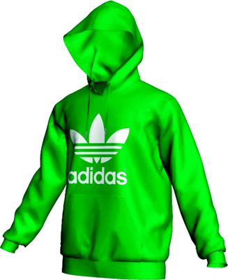 adidas ORIGINALS ADI TREFOIL HERREN FREIZEITHOODIE, Sportswear Pullover GR&Uuml;N