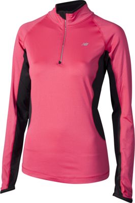 new balance MEGAHEAT COMPETITON 1\/2 ZIP DAMEN LAUFSHIRT LANG product photo