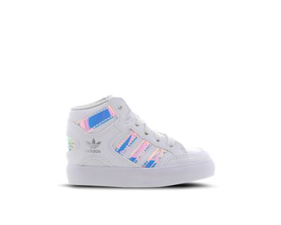 adidas hardcourt gold iridescent grade school shoes