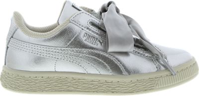 puma basket heart metallic