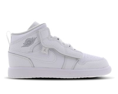 Jordan 1 Mid Velcro - Pre School Shoes - AR6351-109