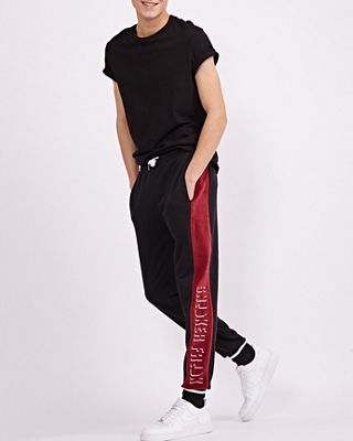 Sneaker Freak Shadow Logo Velour - Men Pants (3178100 BLACK)