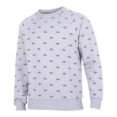 Umbro All Over Print Crew - Men Sweatshirts (UZ2MS1829-GREY)