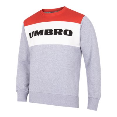 Umbro Block Logo Crew - Men Sweatshirts (UZ2MS1831-GREY)