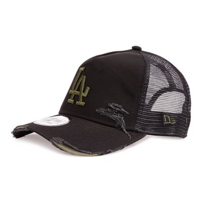 New Era Mlb Distressed Trucker Los Angeles Dodgers - Unisex Caps (11834593)
